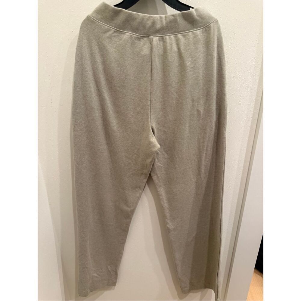 Eberjey Women's High Waisted Straight Wide Leg Lounge Sweatpants Gray Size Small